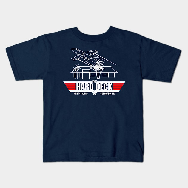 BACK PRINT-The Hard Deck Beach Bar Kids T-Shirt by MadMaverick
